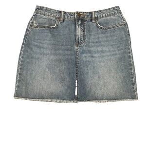 Billabong Distressed  Blue Denim Mini Skirt Y2K Womens size 29